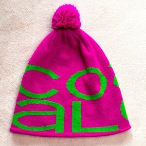 Coal Headwear Beanie Pom Magenta and Green